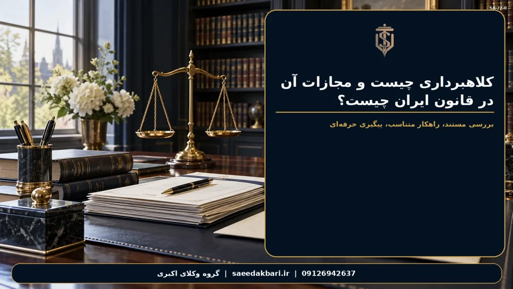 کلاهبرداری چیست و مجازات آن در قانون ایران چیست؟ | گروه وکلای اکبری